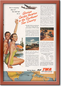 1953 vintage TWA Vacation advert