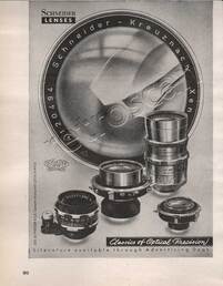 Schneider Lenses - unframed vintage ad