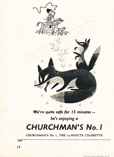1953 Churchman's No. 1 - unframed vintage ad