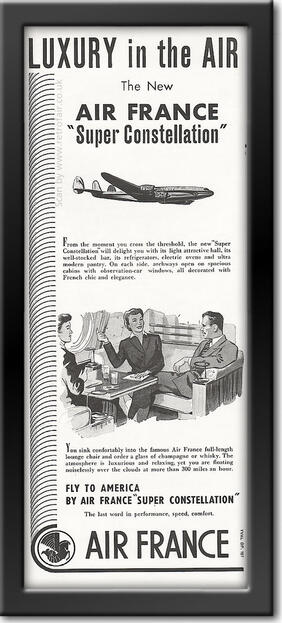 1953 vintage Air France ad
