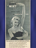 1953 Body Mist - vintage ad