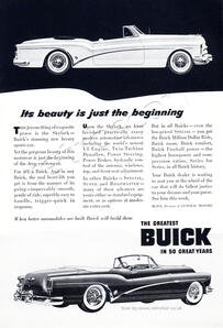 1953 vintage Buick Skylark ad