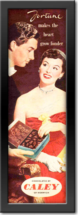 vintage 1953 Caley Fortune MIlk Chocolates 