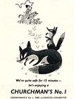 1953 Churchman's Cigarettes - vintage ad