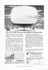 1953 Corning Glass vintage ad