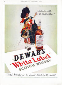 1953 Dewar's White Label Whisky  Vintage ad 
