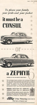 1953 Ford Consul & Zephyr