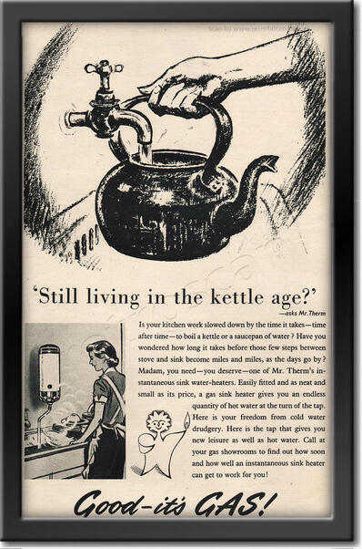 vintage 1952 Gas Council advert