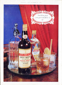 1952 Gilbey's ad