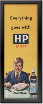 1953 vintage HP Sauce advert