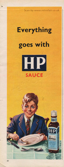 retro 1953 HP Sauce advert