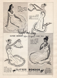  1953 Kayser Lingerie - unframed vintage ad