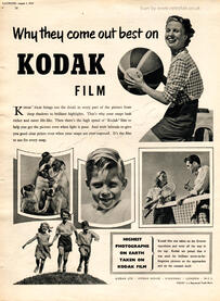 1953 Kodak Film vintage ad
