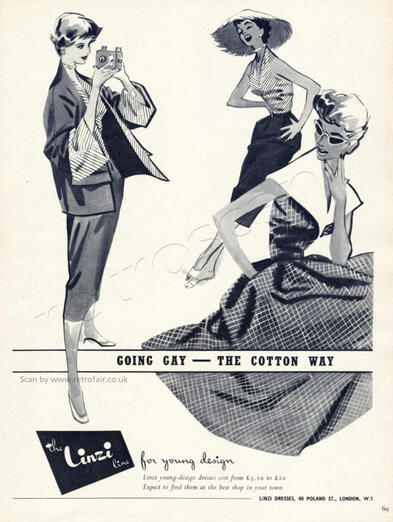 1953 Linzi fashions advert