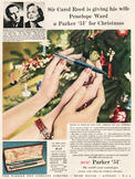 1953 Parker 51 vintage ad