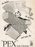 1953 Pex Stockings - vintage ad
