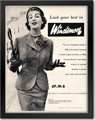 1953 Windsmoor Fashions - framed preview