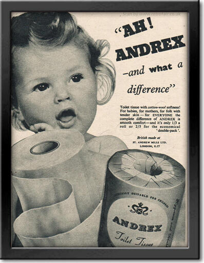 1954 retro Andrex advert