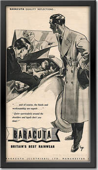 1954 Baracuta Rainwear framed preview