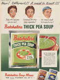  1954 Batchelor's Pea Soup - vintage ad