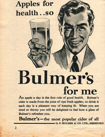 1954 Bulmer's Cider - unframed vintage ad