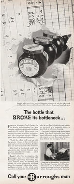 1954 Burroughs vintage ad