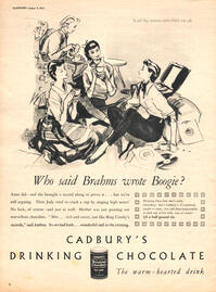1953 Cadbury's Drinking Chocolateretro ad
