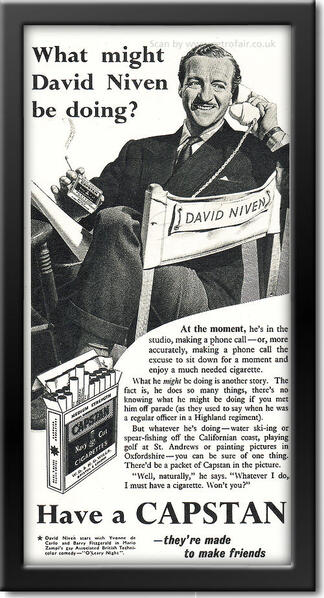 1954 Capstan Cigarettes (David Niven)