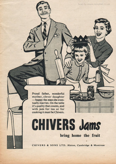 1954 Chivers Jams - vintage magazine ad
