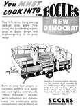 1954 Eccles Caravans vintage ad