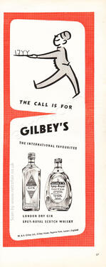 1954 Gilbey's Gin