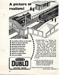 1954 Hornby Dublo vintage ad
