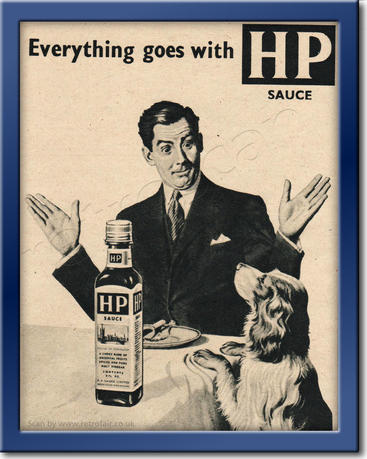 1955 HP Sauce vintage ad
