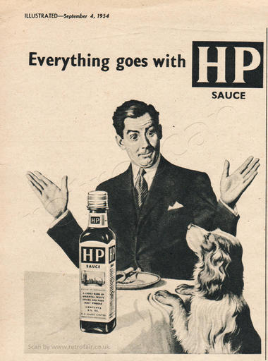 1955 retro HP Sauce advert
