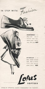 1954 Lotus Softees Shoes vintage ad