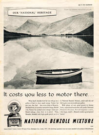 1954 National Benzole  vintage ad