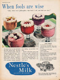 1954 Nestles Milk - unframed vintage ad