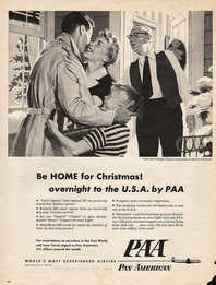 1955 Pan American Airlines vintage ad
