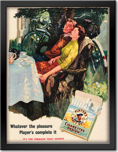 1954 vintage Player's Cigarettes advert