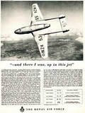 1954 Royal Air Force - vintage ad