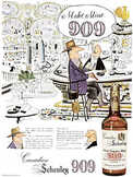 1954 Schenley 909 ​Whisky - vintage ad