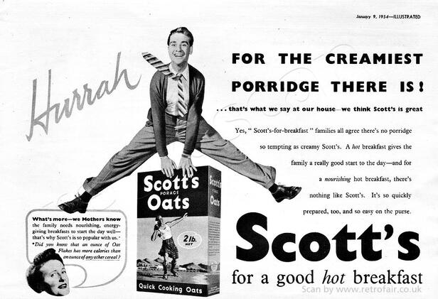 1954 Scott's Porage Oats