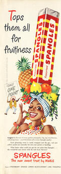 vintage Fruit Spangles half portrait ad