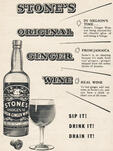 1954 Stone's Ginger Wine - vintage ad
