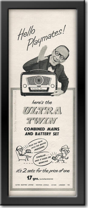1954 retro Ultra Radio ad