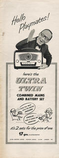 1954 Ultra Radio  vintage ad
