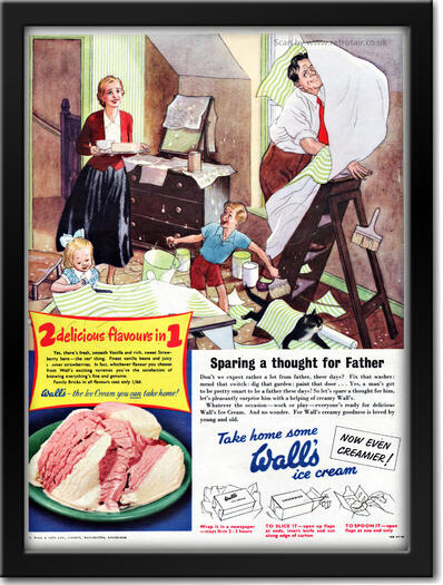 vintage 1954 Walls Ice Cream ad