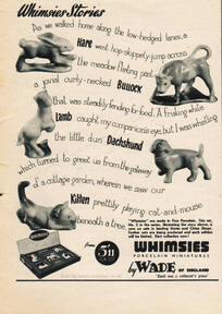 1954 Whimsies Porcelain Miniatures - unframed vintage ad