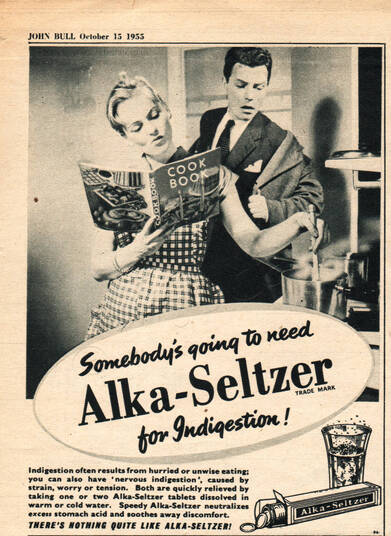 1955 Alka-Seltzer  - unframed vintage ad