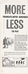 1955 BOAC vintage ad